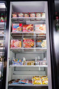 Micro-market freezer section in Greenville, Spartanburg, and Anderson, South Carolina